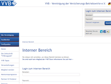 Tablet Screenshot of intern.vvb-koeln.de